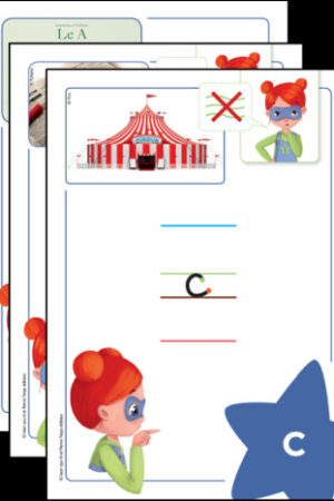 Capitaine Lizzie Affiches de lettres et de sons